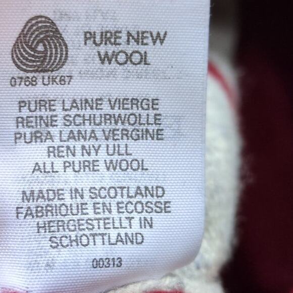 Vintage Titleist Sweater Vest Mens L Red Maroon Scottish Wool Golf 90s - Picture 6 of 8